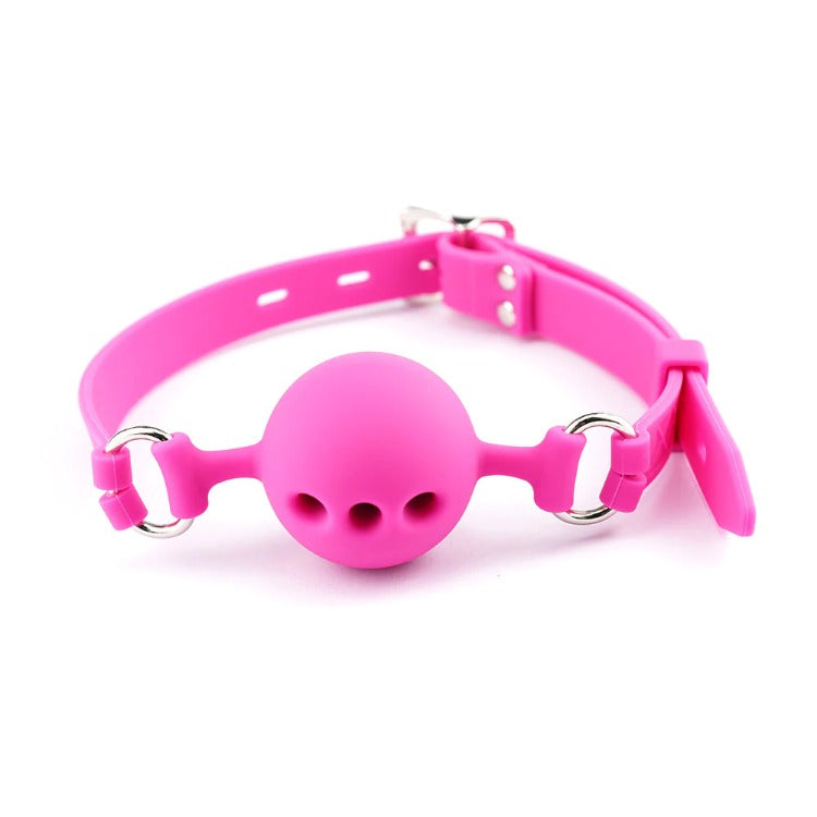 BDSM Foreplay Bondage Silicone Three-hole Big Mouth Ball Flirt Toy Adult Sex Toy